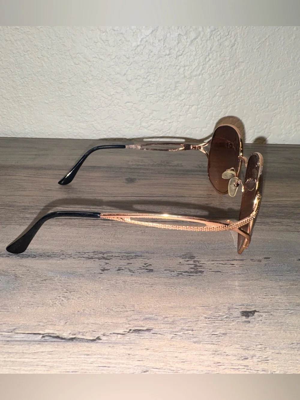 Gold Frame Brown Lens Women's Sunglasses